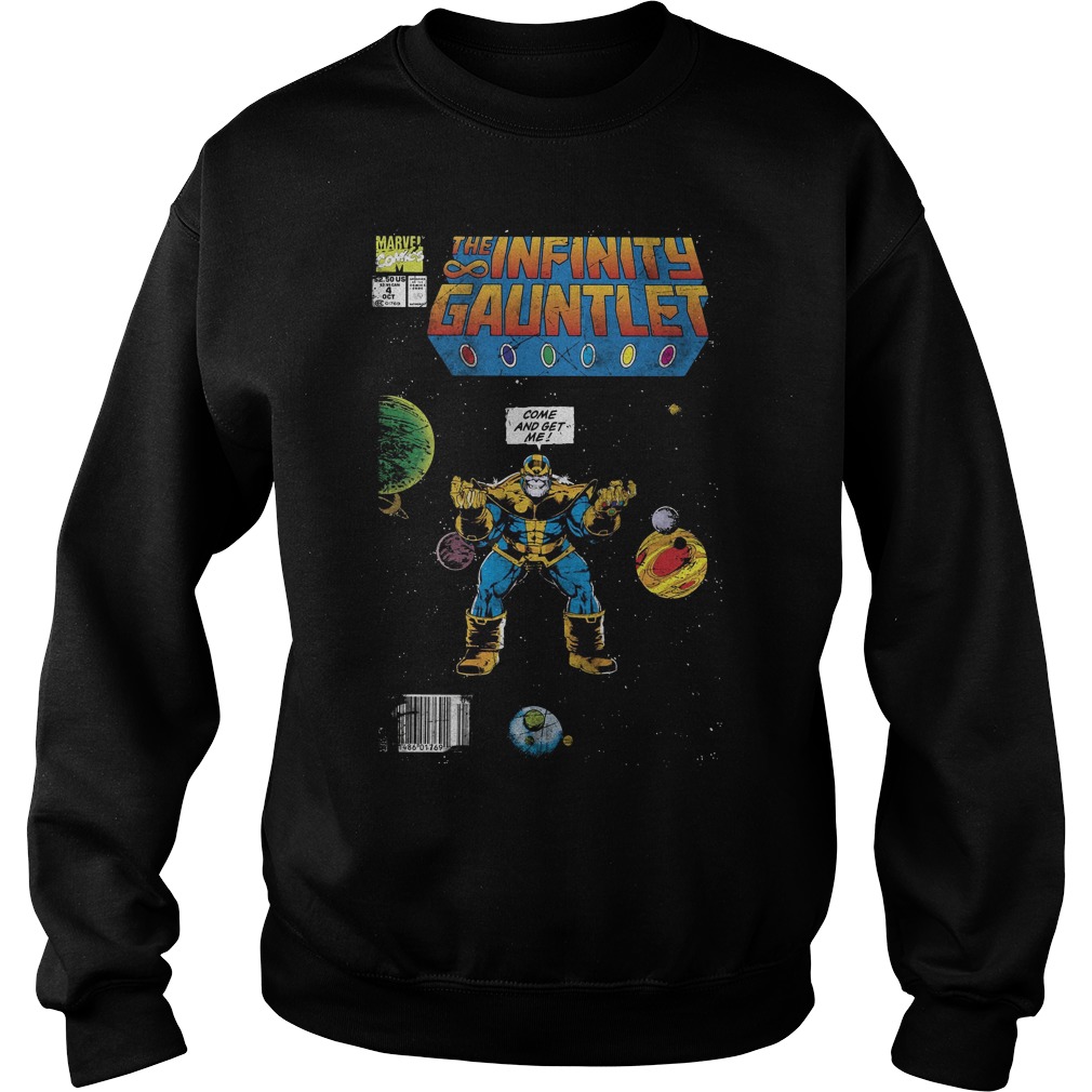 Marvel Thanos Infinity Gauntlet Comic Come And Get Me Sweater