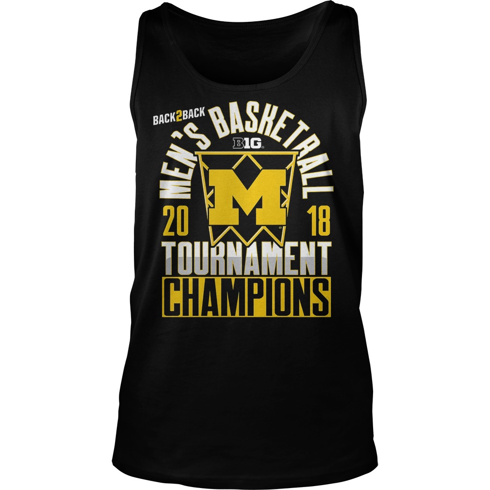 Michigan Big Ten Championship Mens Basketball Tournament Champions Tanktop