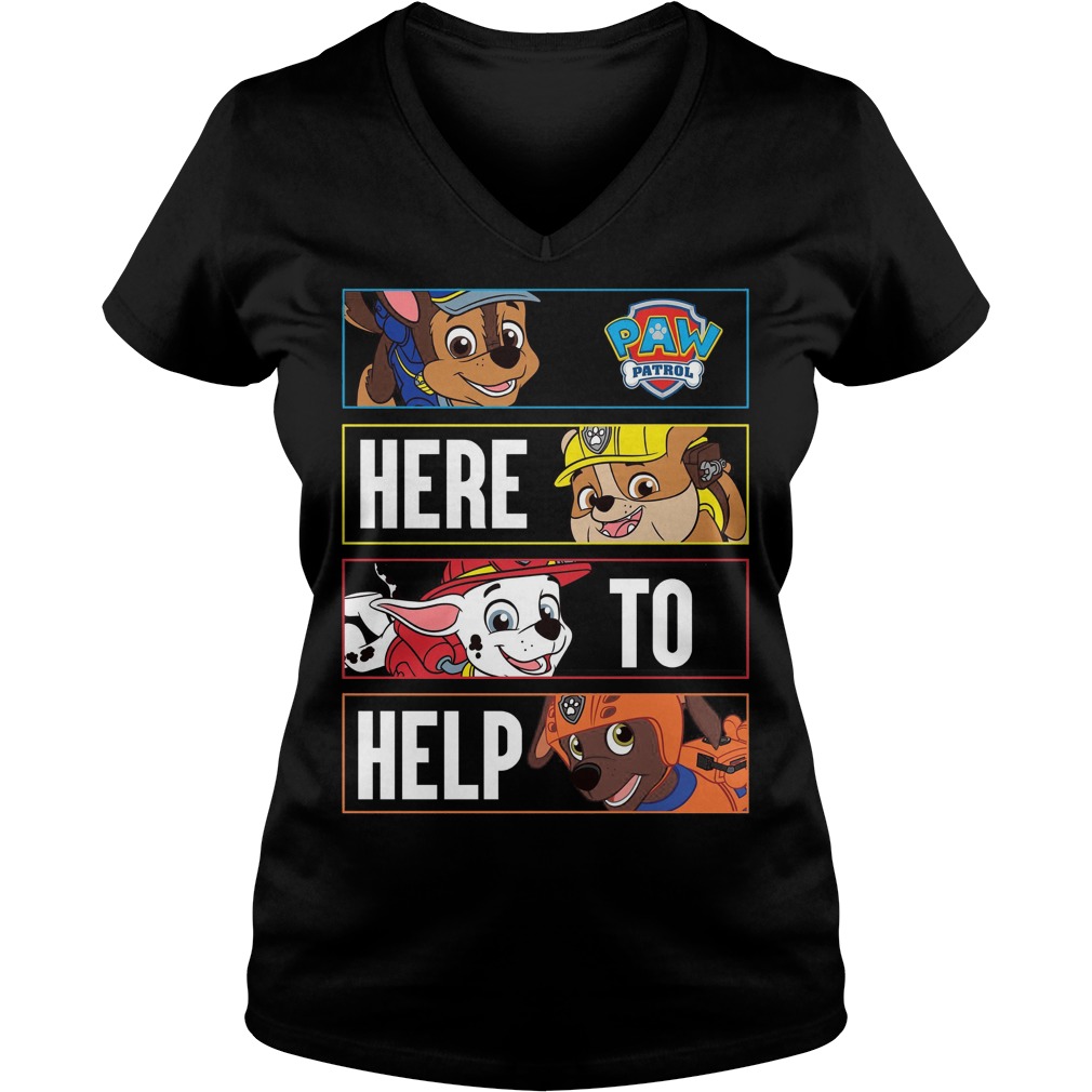 Nickelodeon Paw Patrol Here To Help V Neck