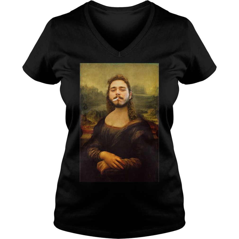Post Monalone Mona Lisa V Neck