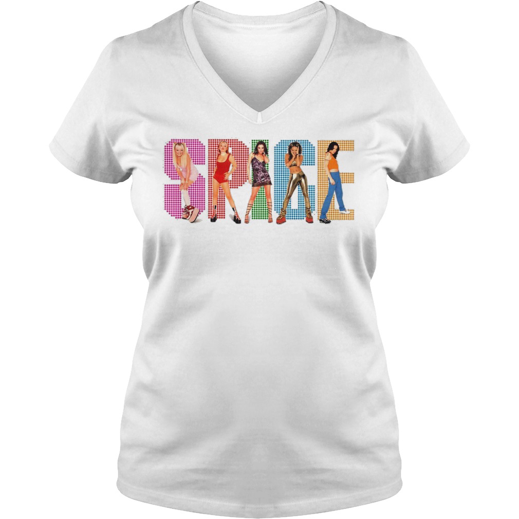 Spice Girls Melanie Brown Chisholm Emma Geri Victoria V Neck
