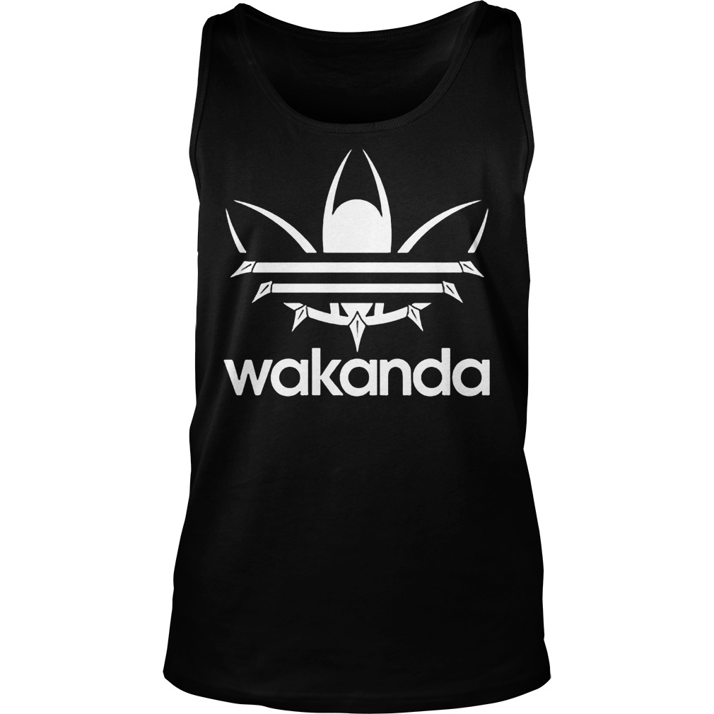 Black Panther Wakanda Adidas Logo Tanktop