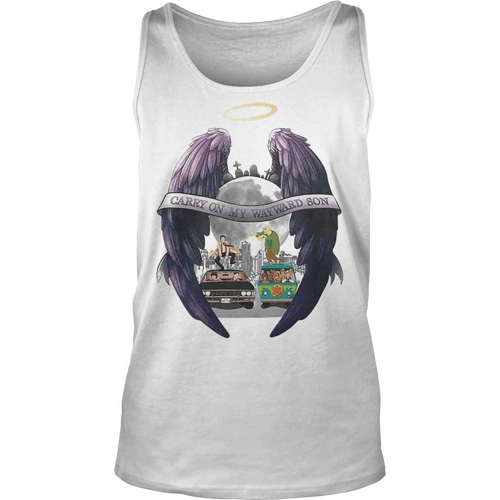 Carry On My Wayward Son Scooby Natural Tanktop