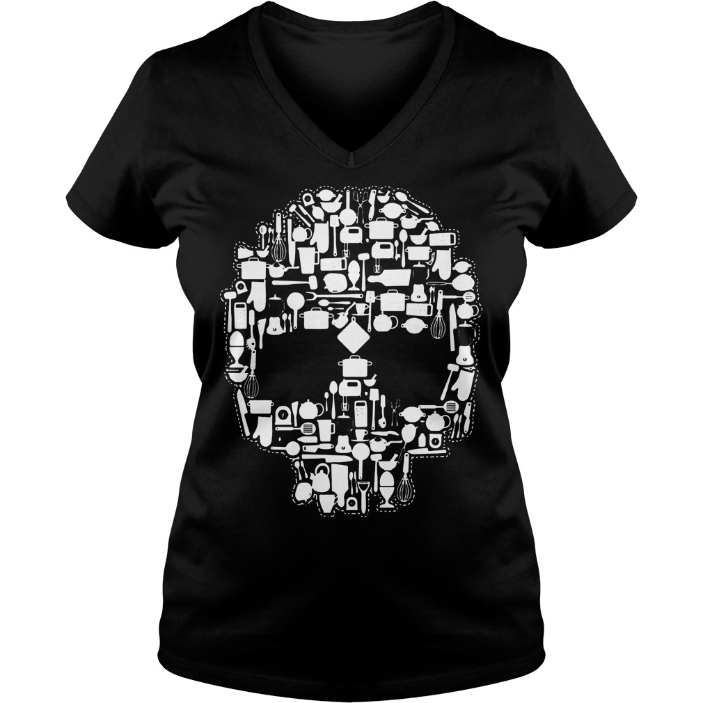 Chef Sugar Skull V Neck