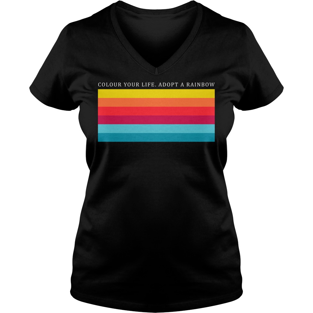 Colour Your Life Adopt A Rainbow V Neck