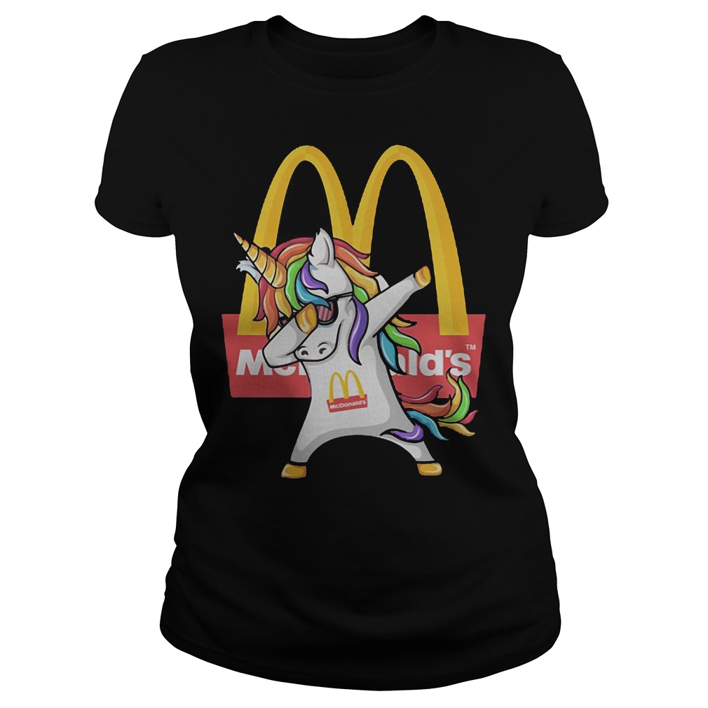 Dabbing Unicorn Mcdonald's Ladies
