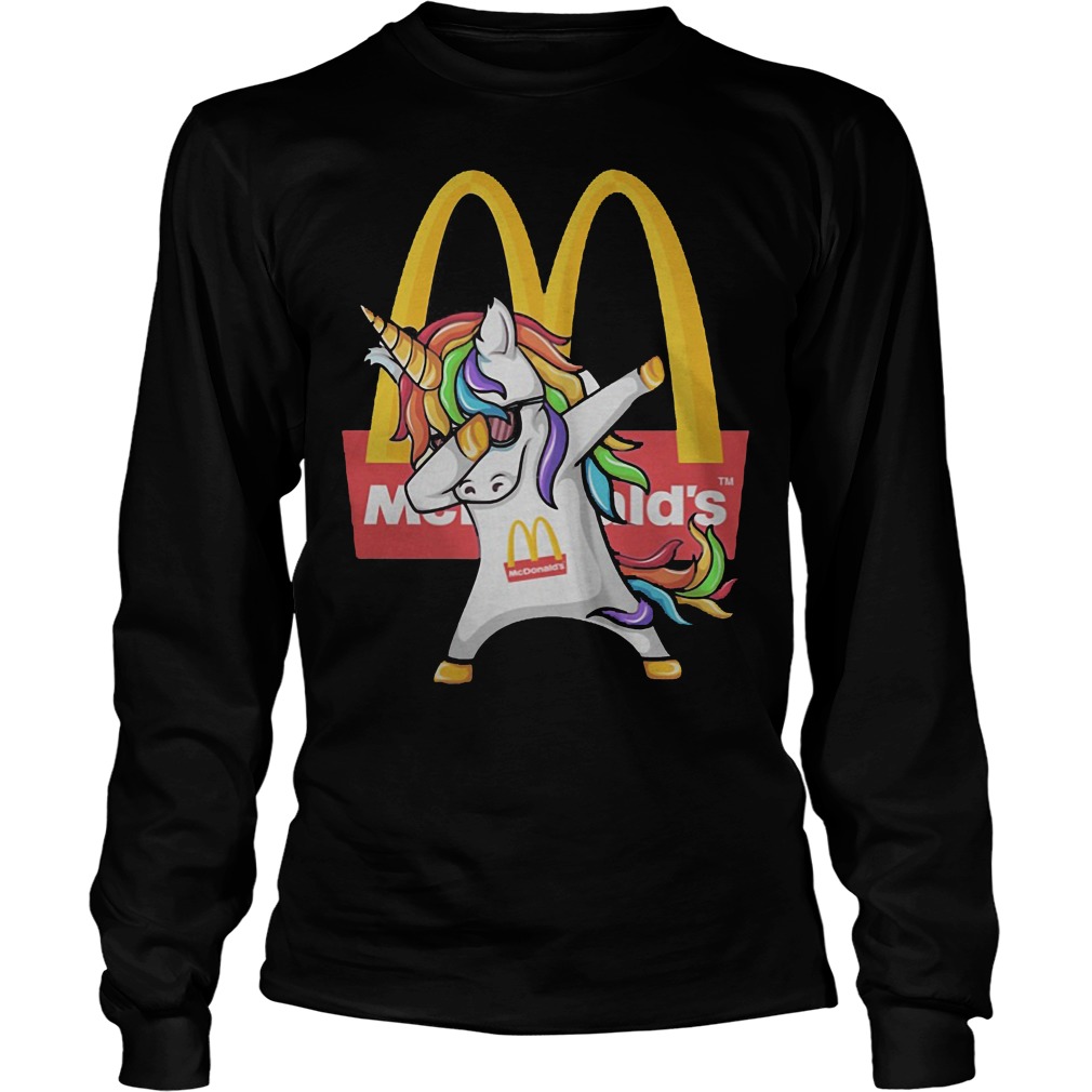 Dabbing Unicorn Mcdonald's Longsleeve