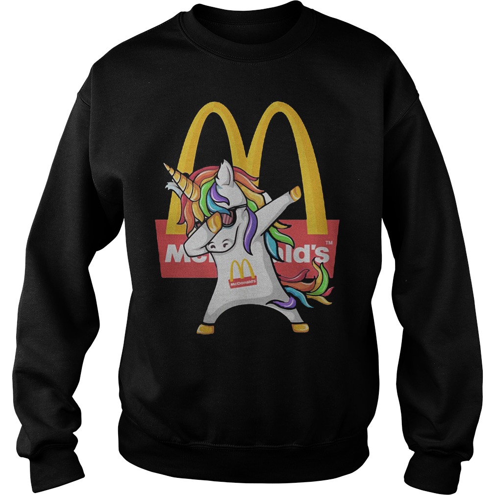 Dabbing Unicorn Mcdonald's Sweater