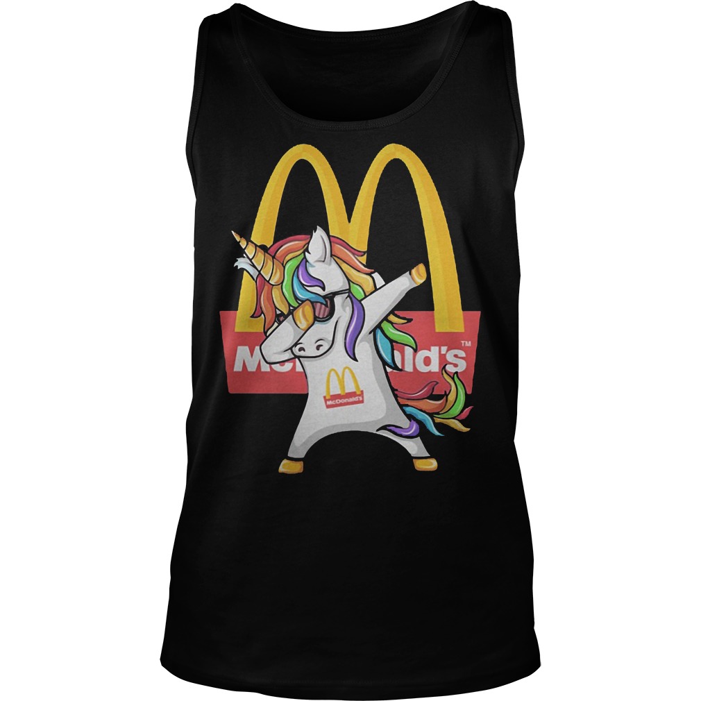 Dabbing Unicorn Mcdonald's Tanktop