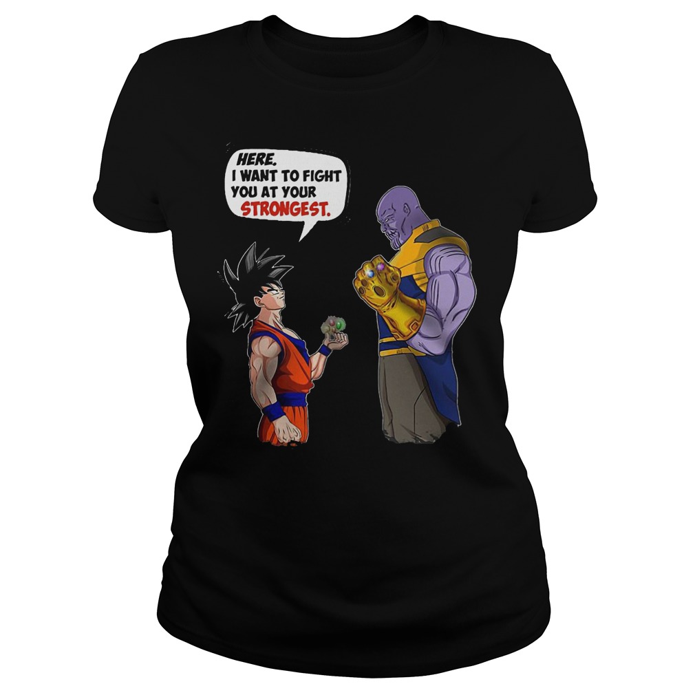Goku And Thanos Here I Want To Fight Your Strongest Ladies