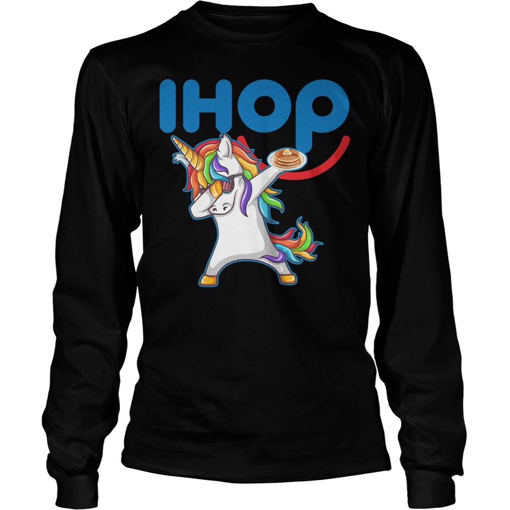 Ihop Unicorn Dabbing With Cake Longsleeve