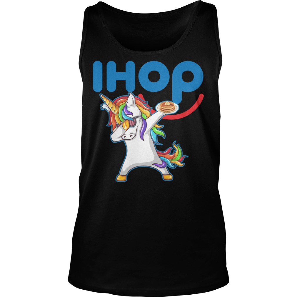 Ihop Unicorn Dabbing With Cake Tanktop