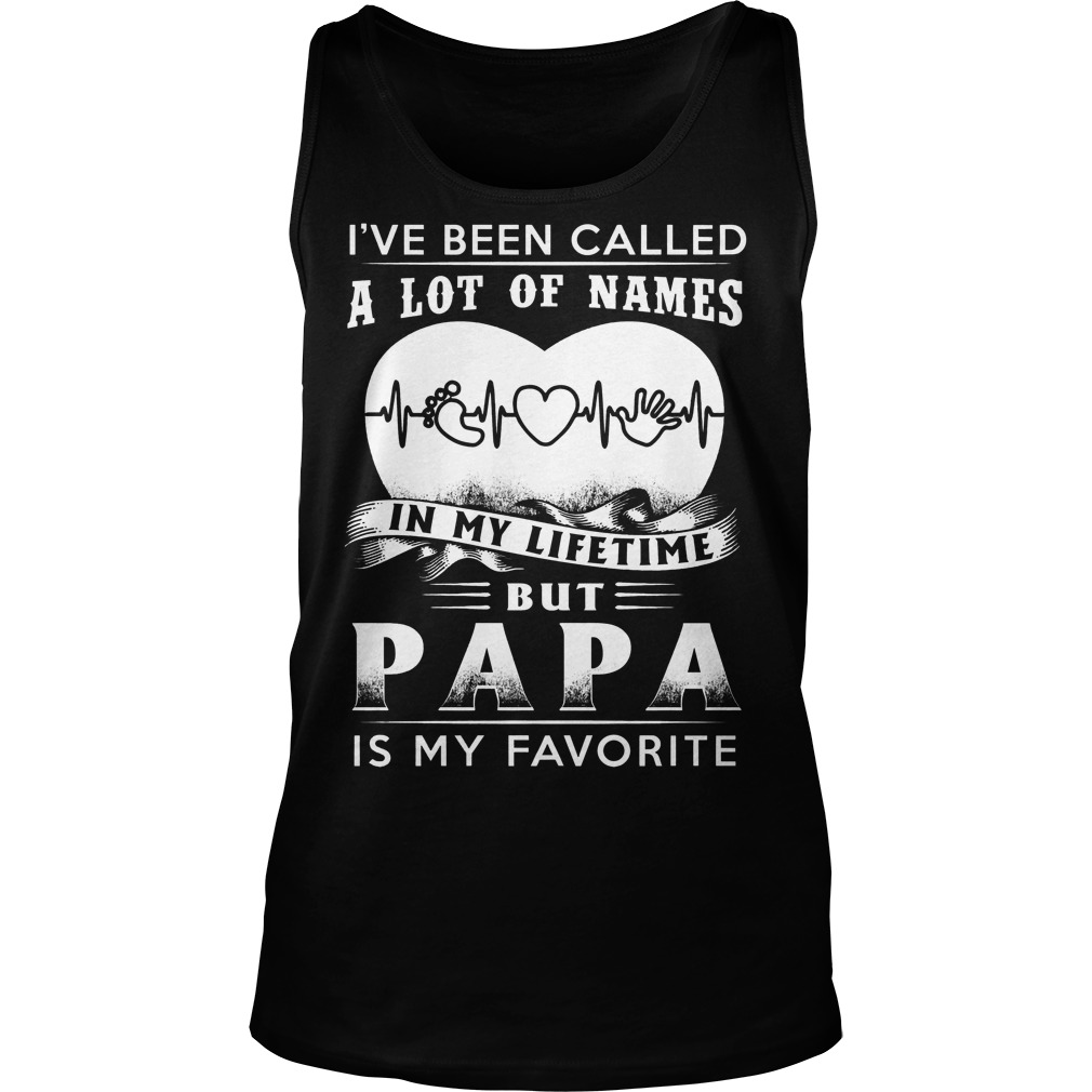 Ive Been Called A Lot Of Names In My Lifetime But Papa Is My Favorite Tanktop