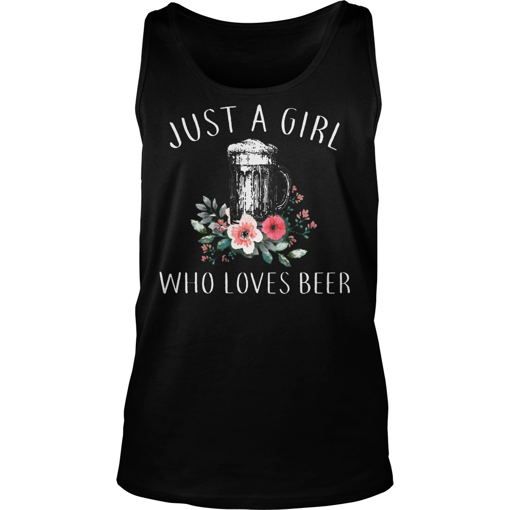 Just A Girl Who Love Beer Tanktop