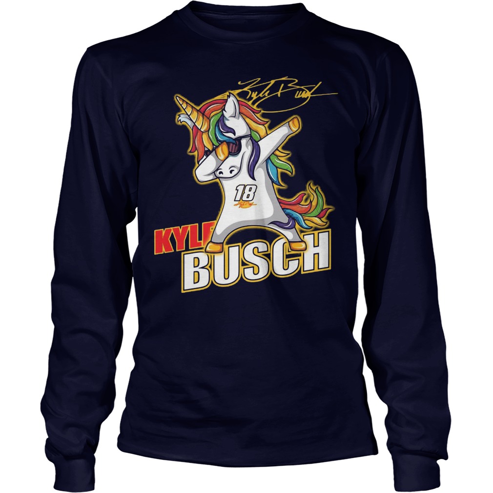 Kyle Busch Unicorn Dabbing Longsleeve