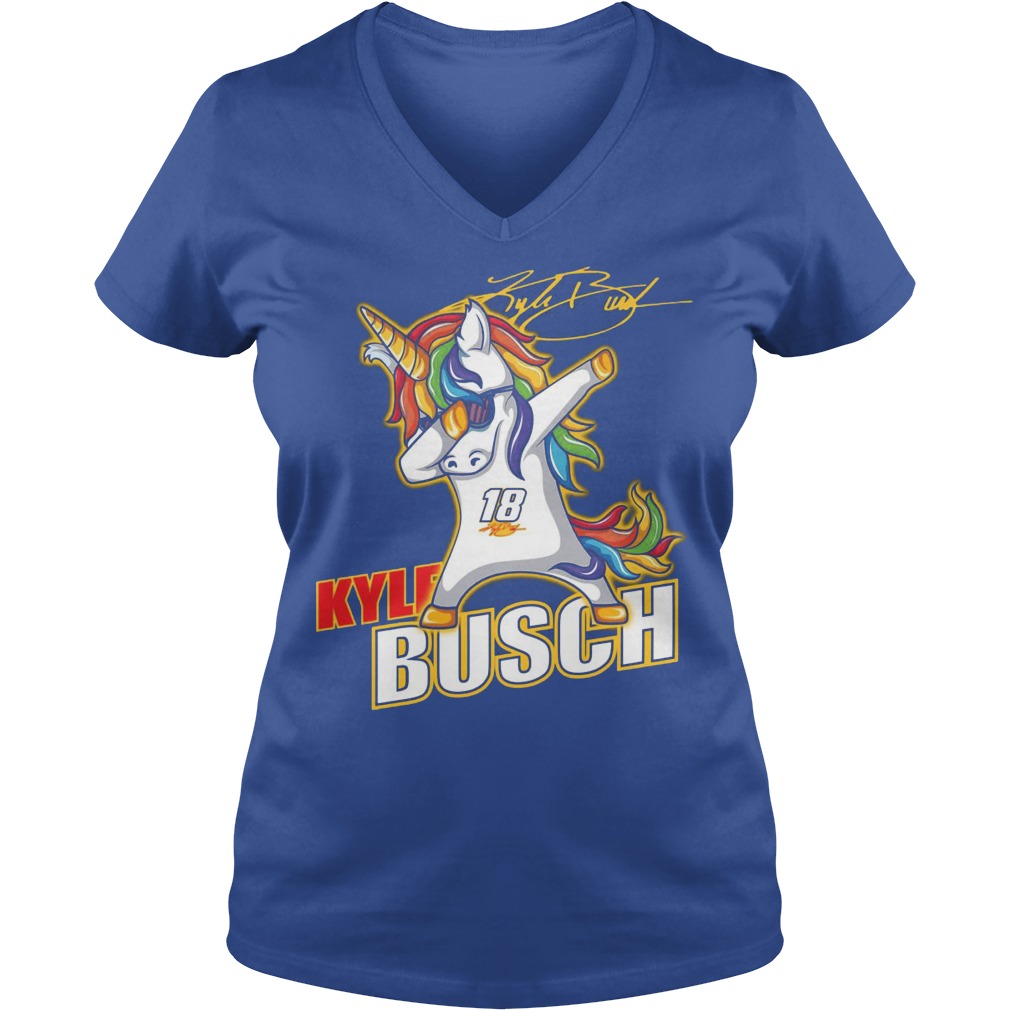 Kyle Busch Unicorn Dabbing V Neck