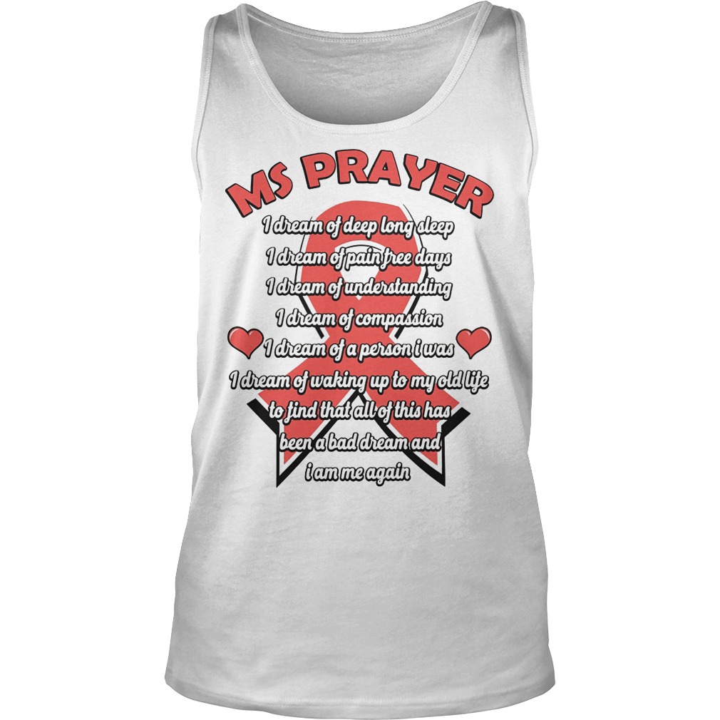 Ms Prayer Breast Cancer Tanktop