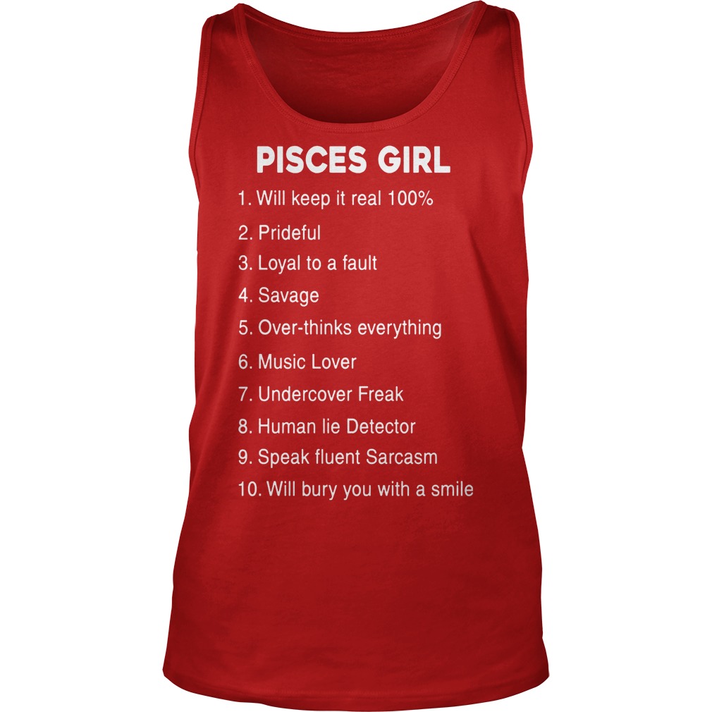 Pisces Girl Will Keep It Real 100% Tanktop