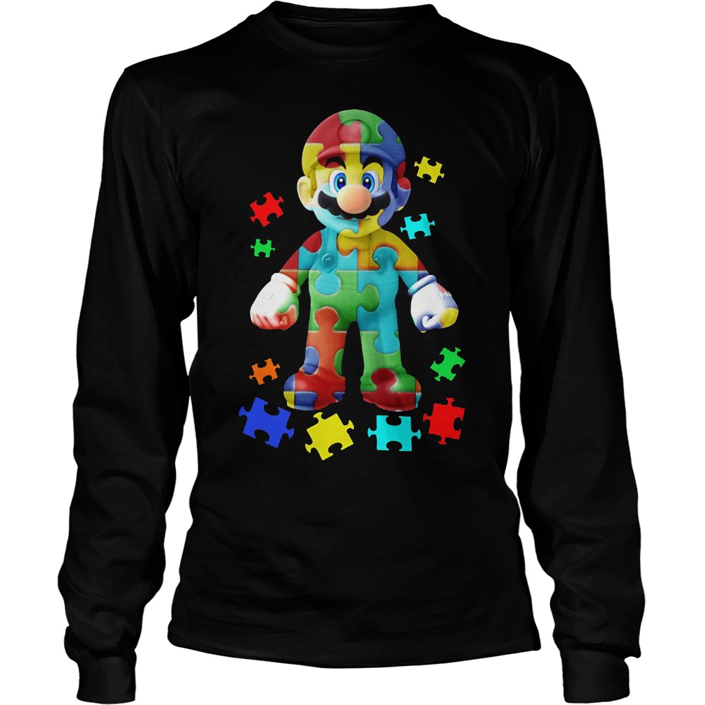 Super Mario Autism Awareness Shirt Longsleeve