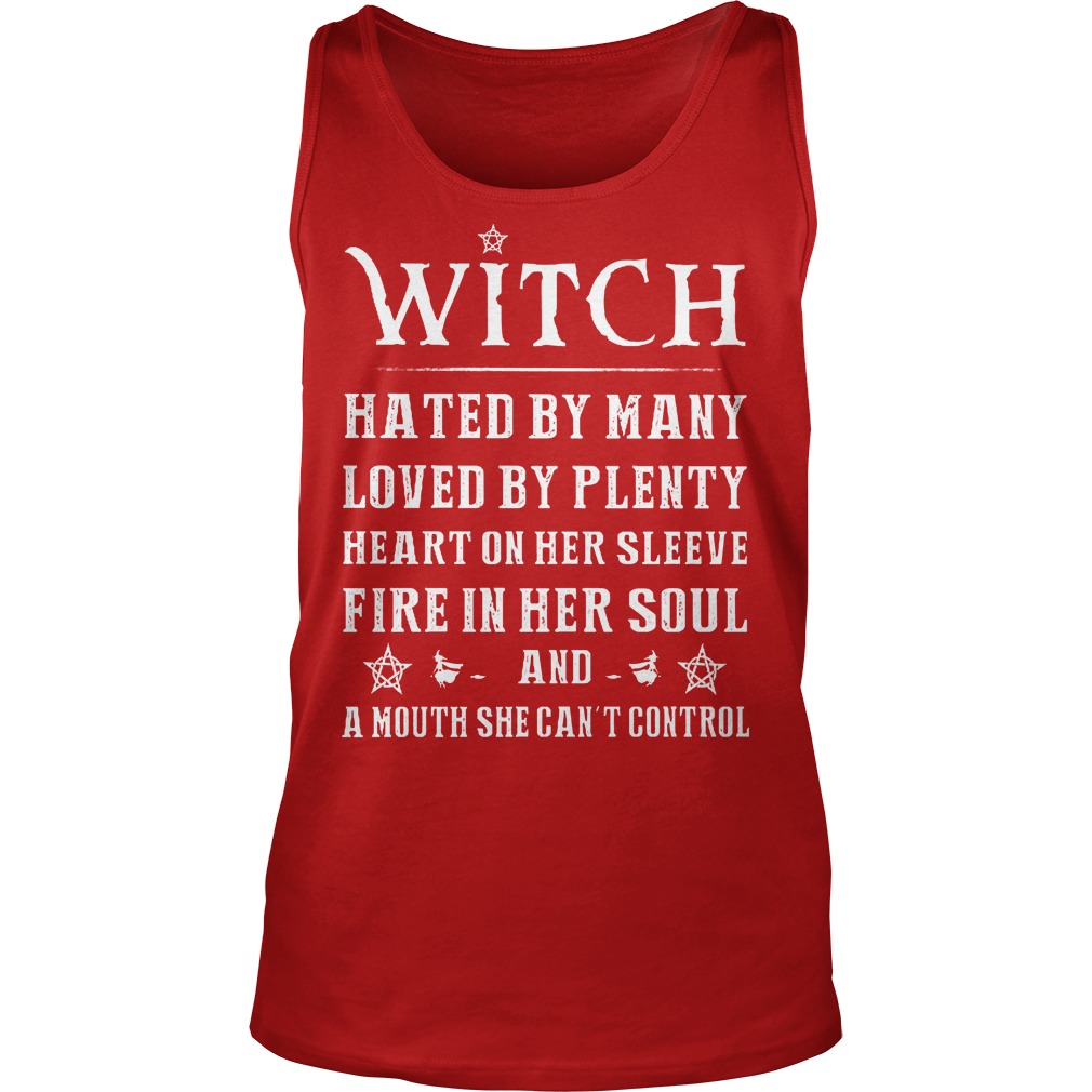 Witch Hated By Many Loved By Plenty Heart On Her Sleeve Tanktop