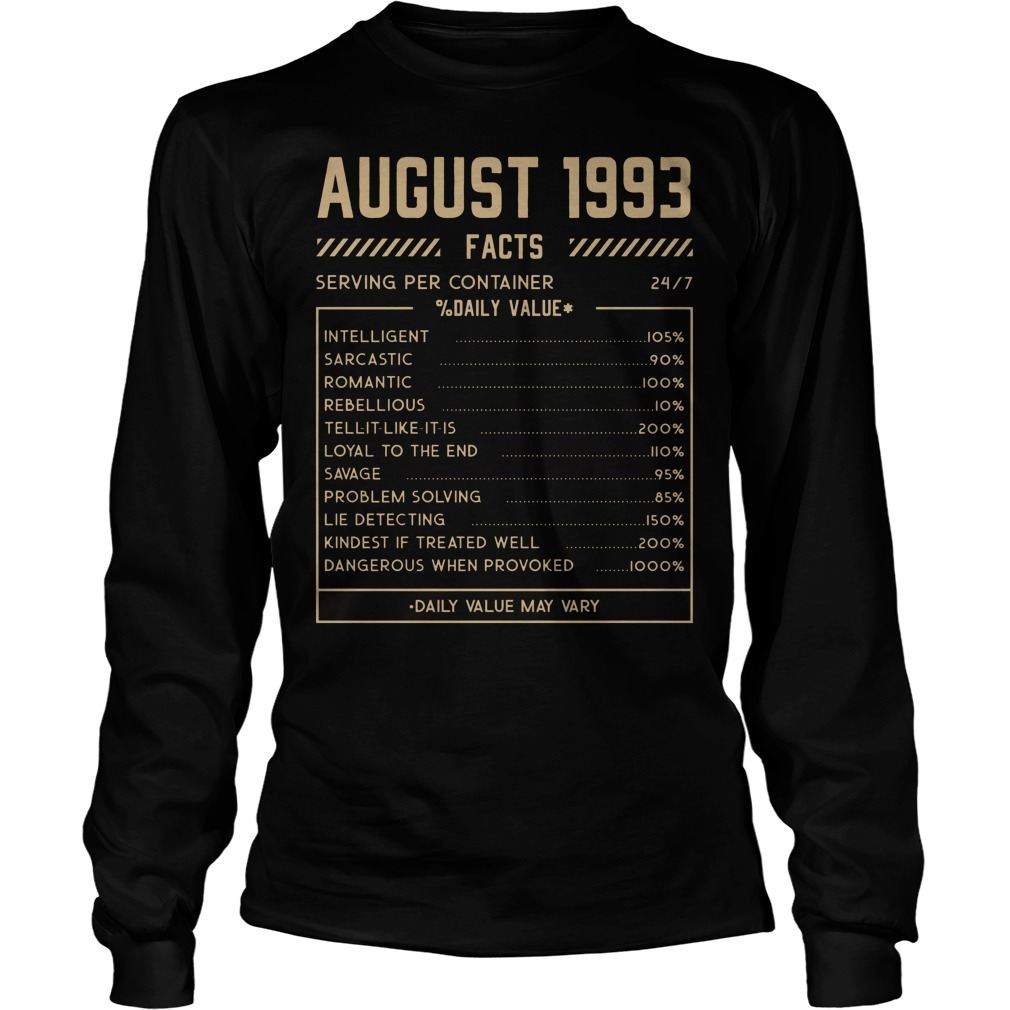 August 1993 Daily Value Longsleeve