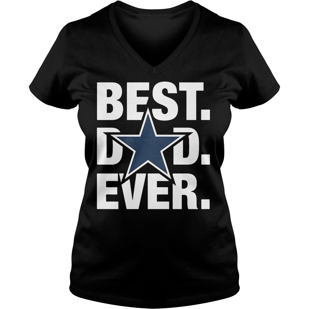 Best Dad Ever Dallas Cowboys V Neck