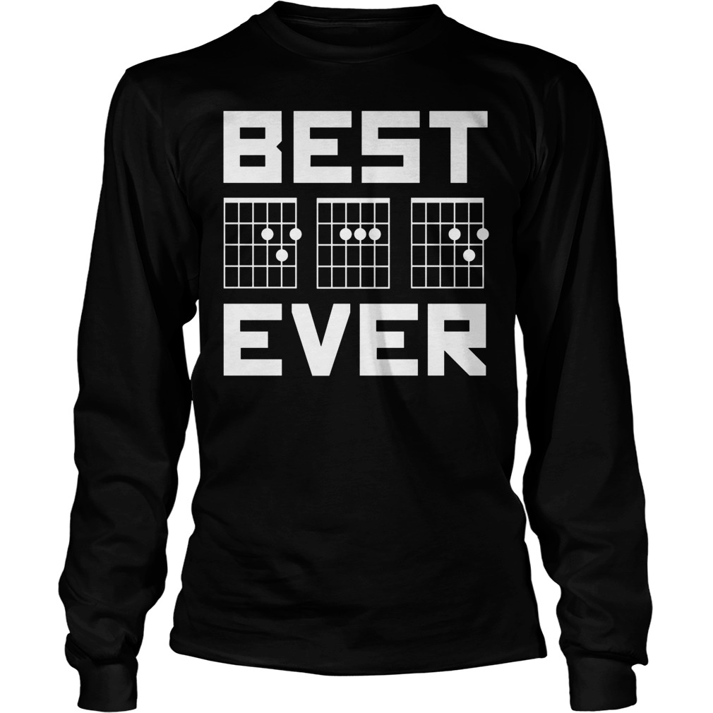 Best Dad Ever Guitar Chords For Musician Longsleeve
