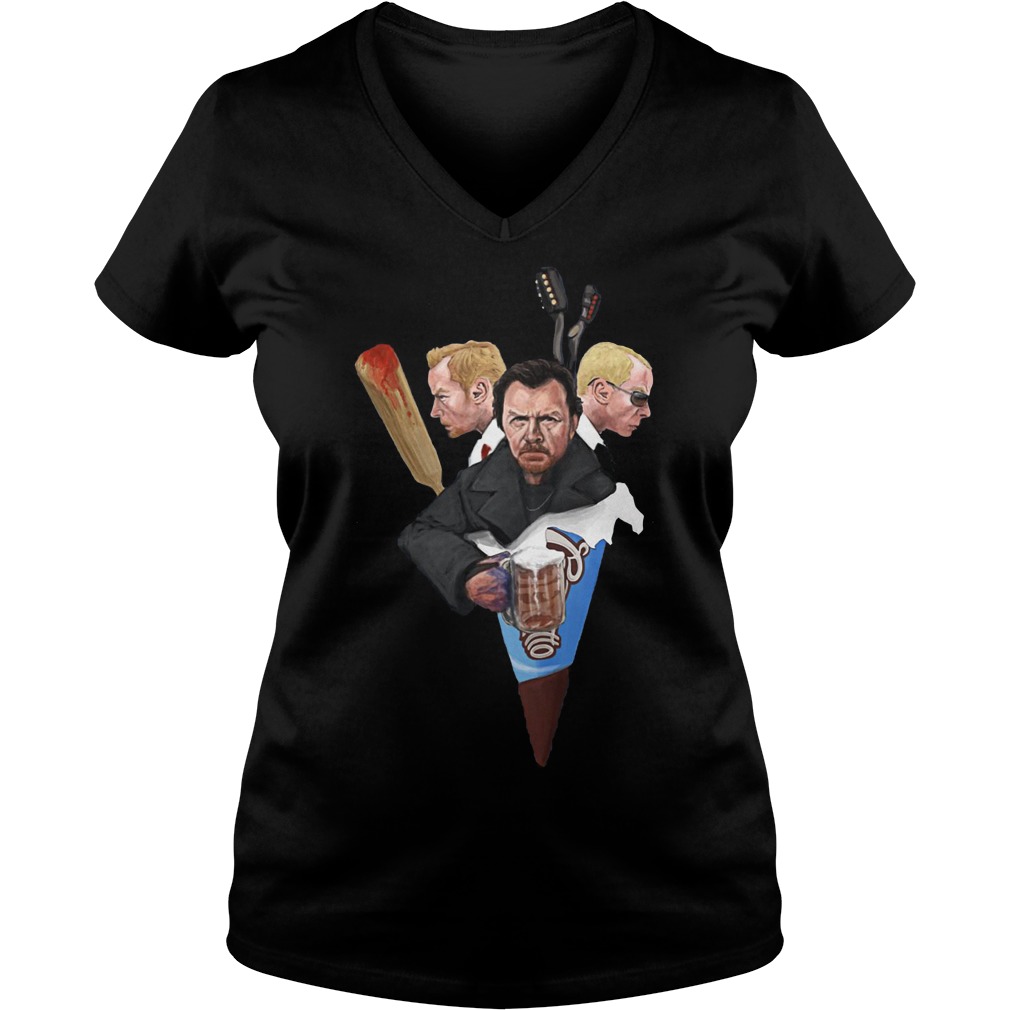 Blood And Ice Cream Cornetto Trilogy V Neck