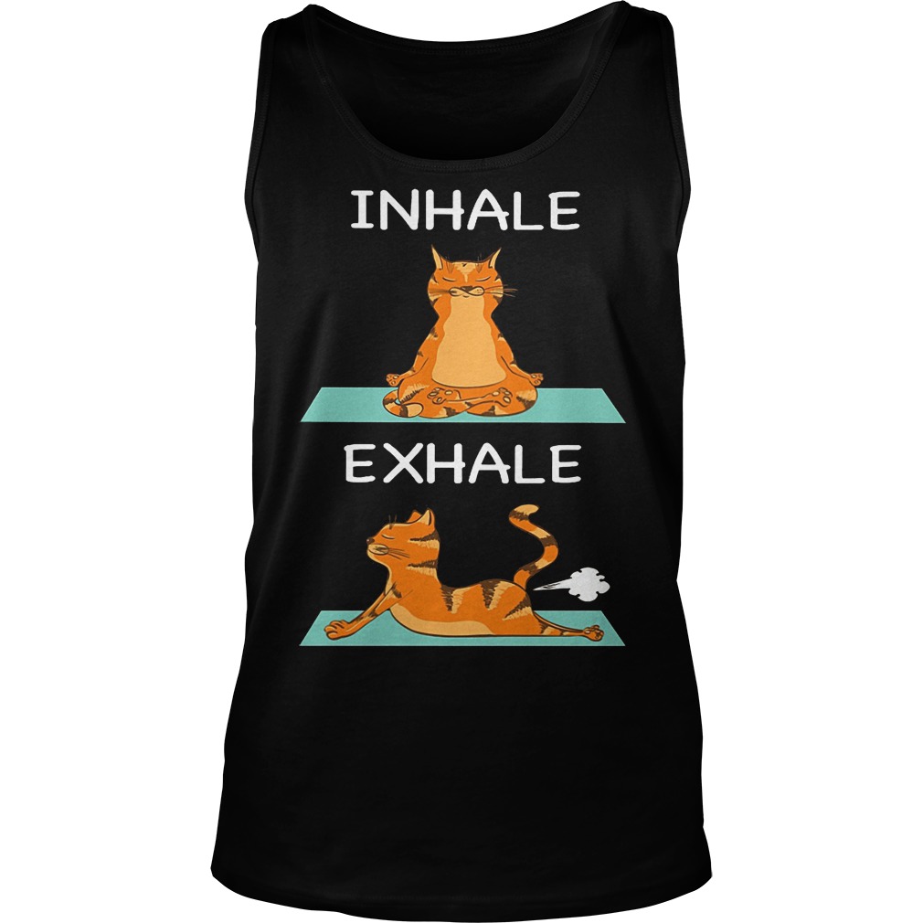 Cat Yoga Inhale And Exhale Tanktop