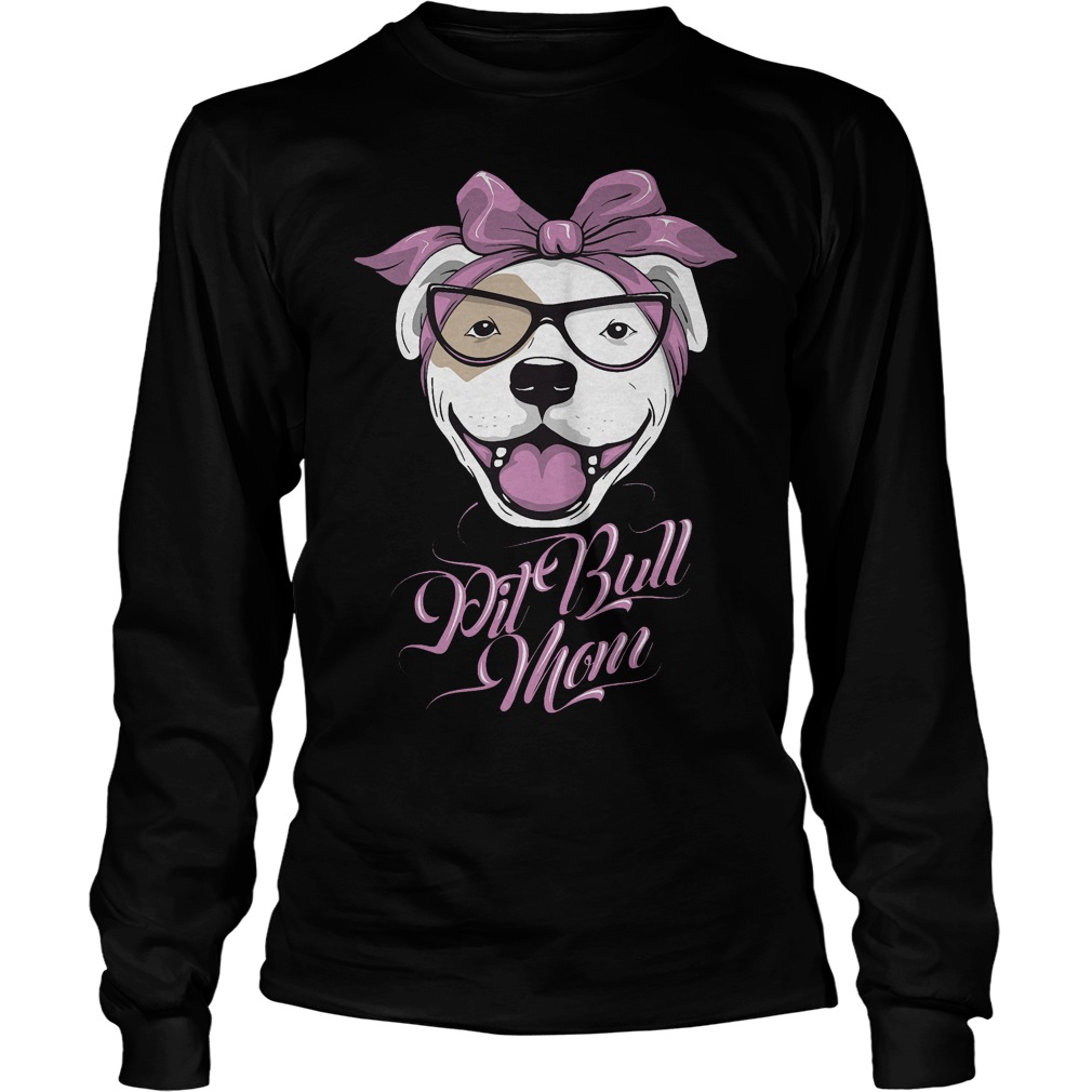 Cute Pit Bull Mom Longsleeve