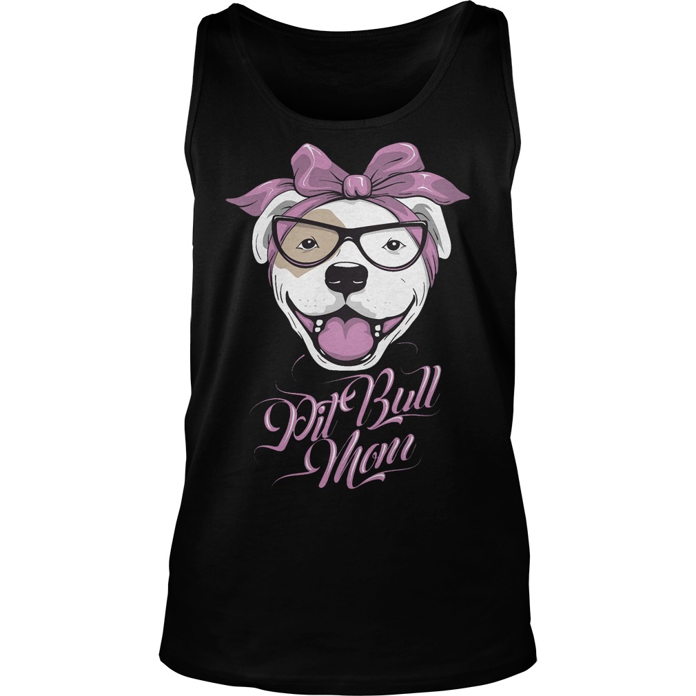 Cute Pit Bull Mom Tanktop