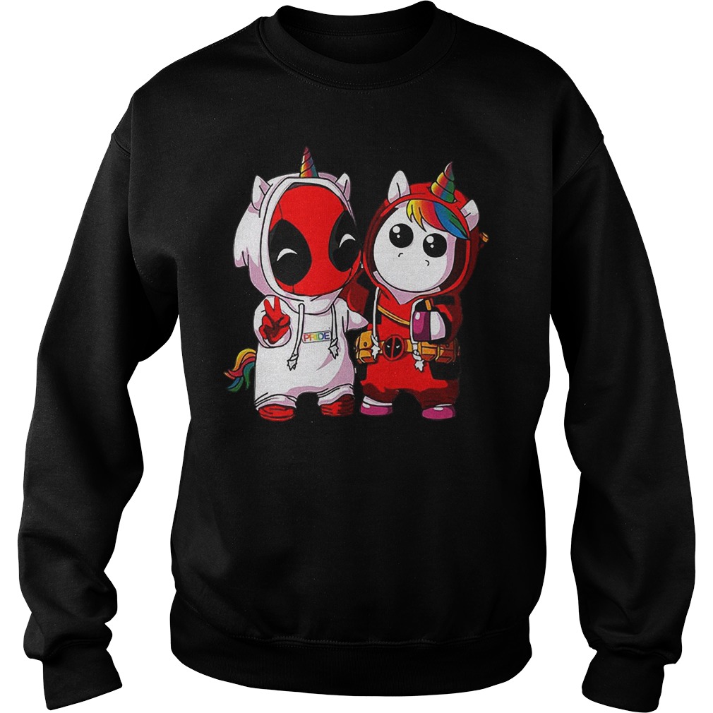 Dadpool And Unicorn In Overcoat Sweater