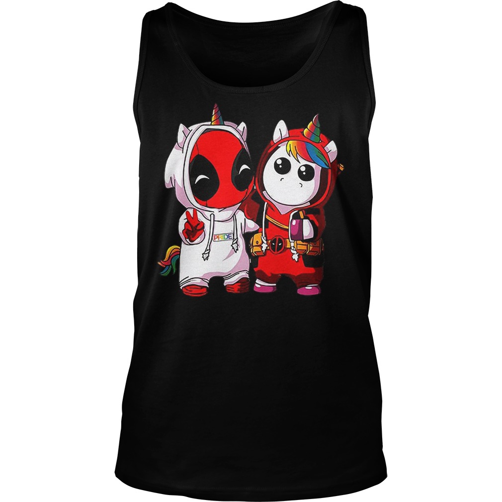 Dadpool And Unicorn In Overcoat Tanktop