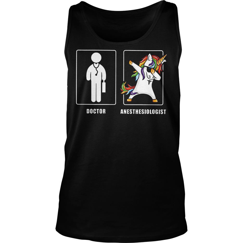 Doctor Unicorn Anesthesiologist Tanktop