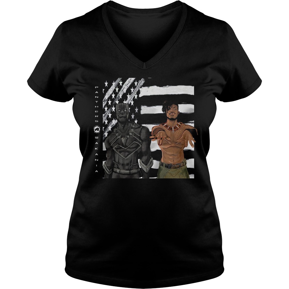 Erik Killmonger And Tchalla Black Panther V Neck