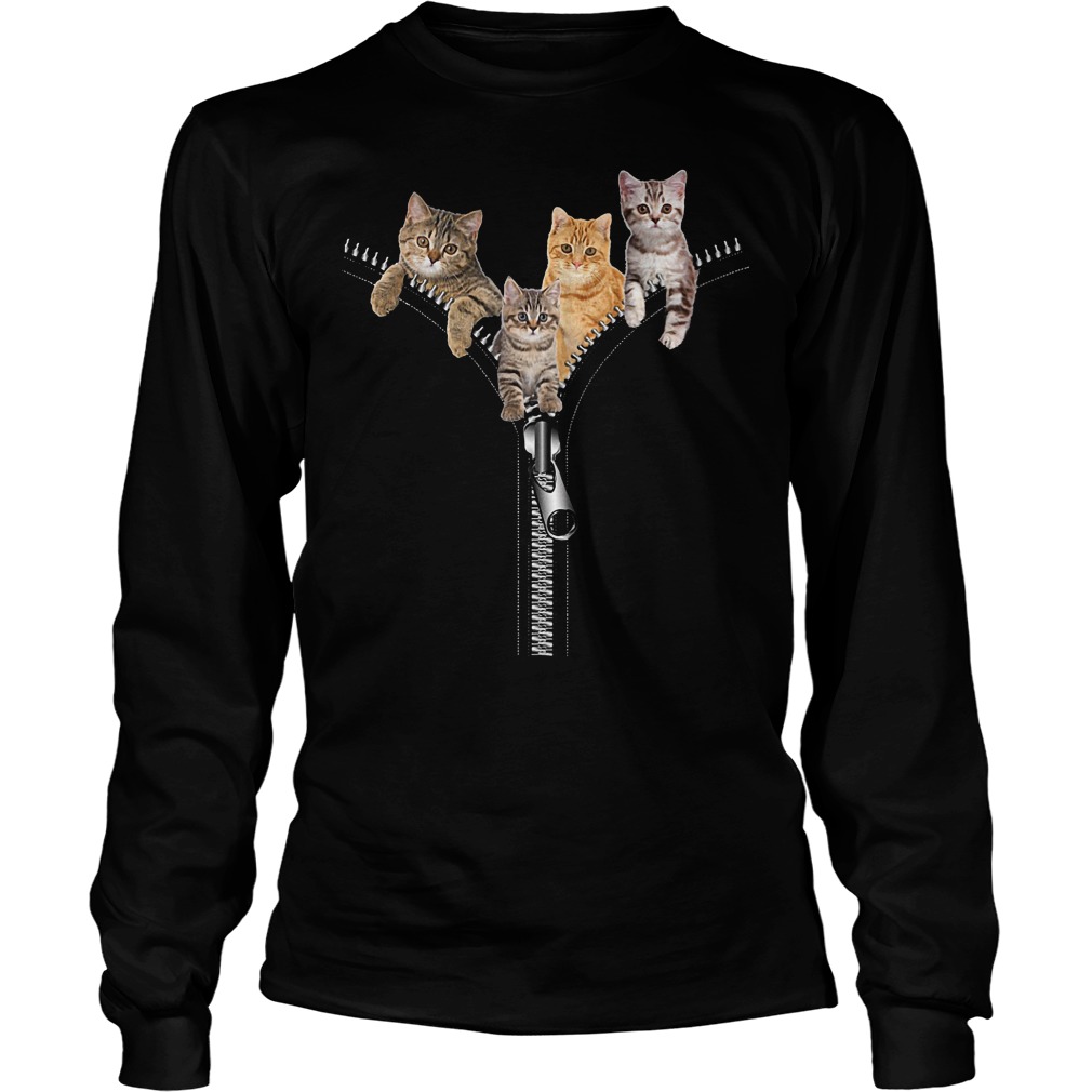 Four Cats And Zipper Longsleeve