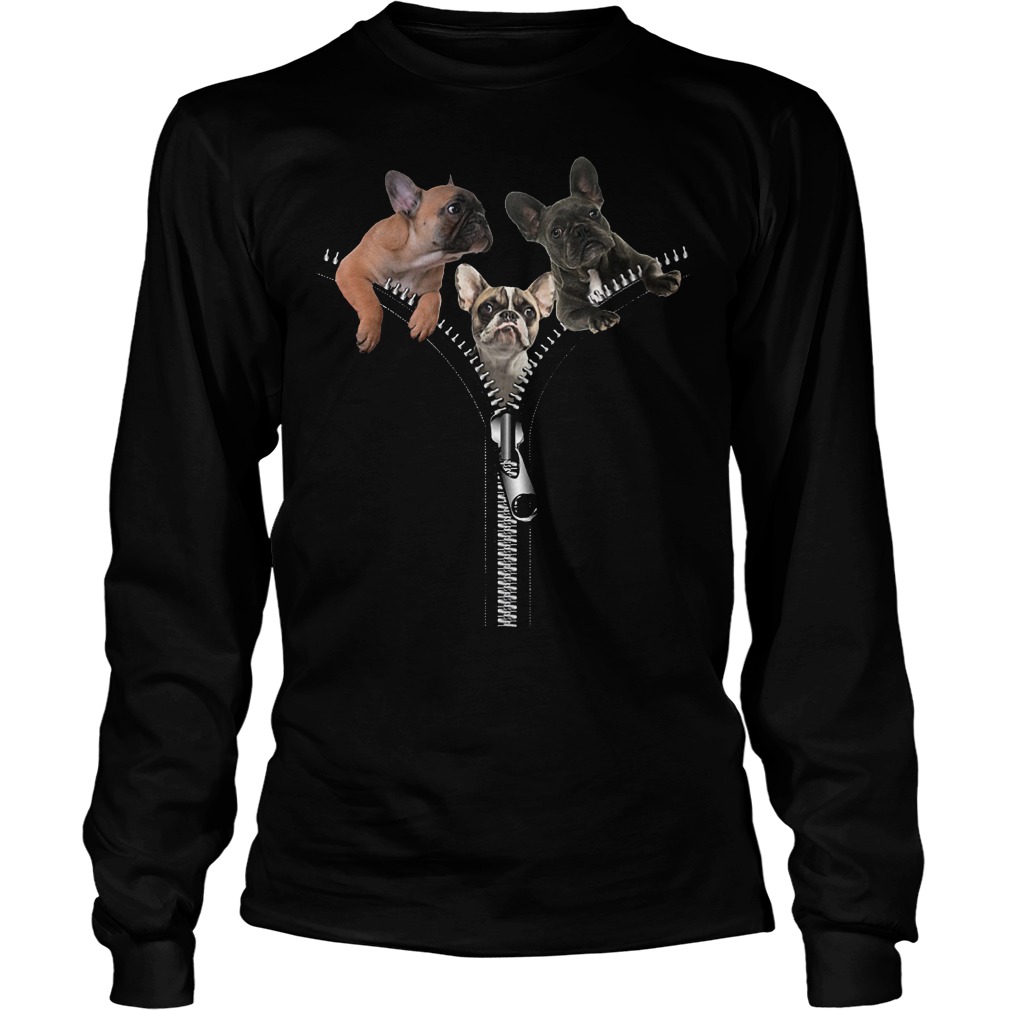 French Bulldog And Zippers Longsleeve