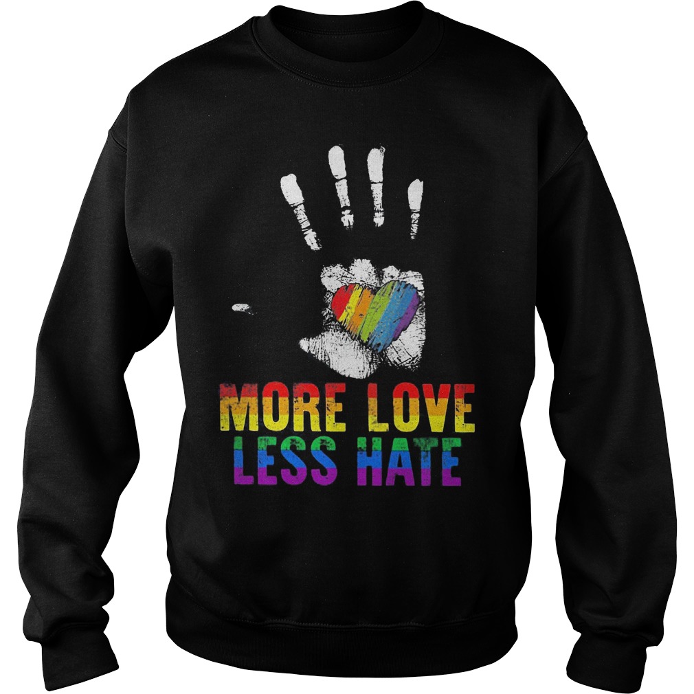Lgbt More Love Less Hate Sweater