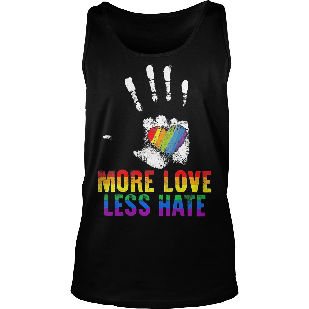Lgbt More Love Less Hate Tanktop