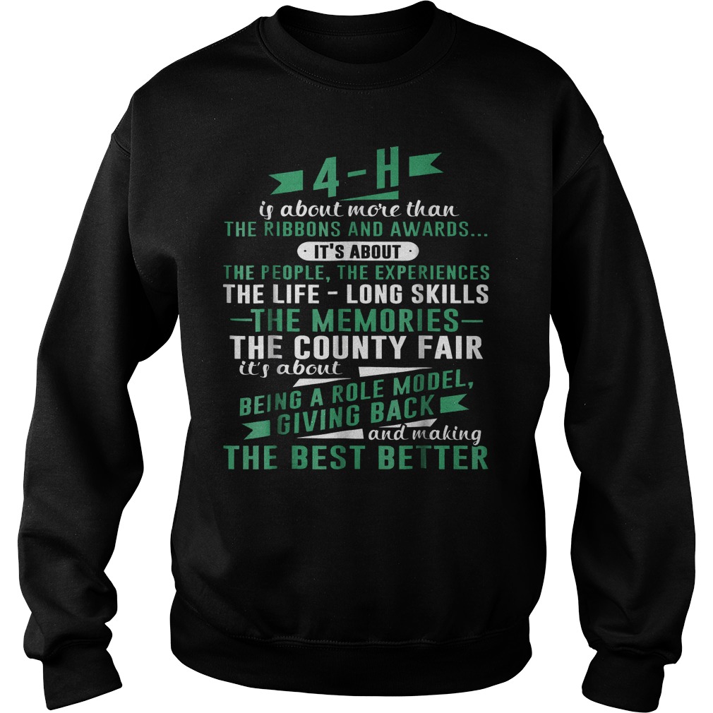 4 H Experience Is More Than Ribbons And Awards Sweater