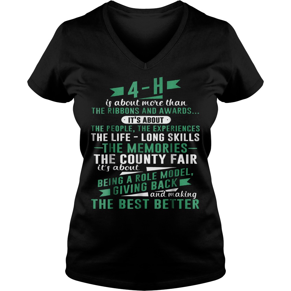 4 H Experience Is More Than Ribbons And Awards V Neck