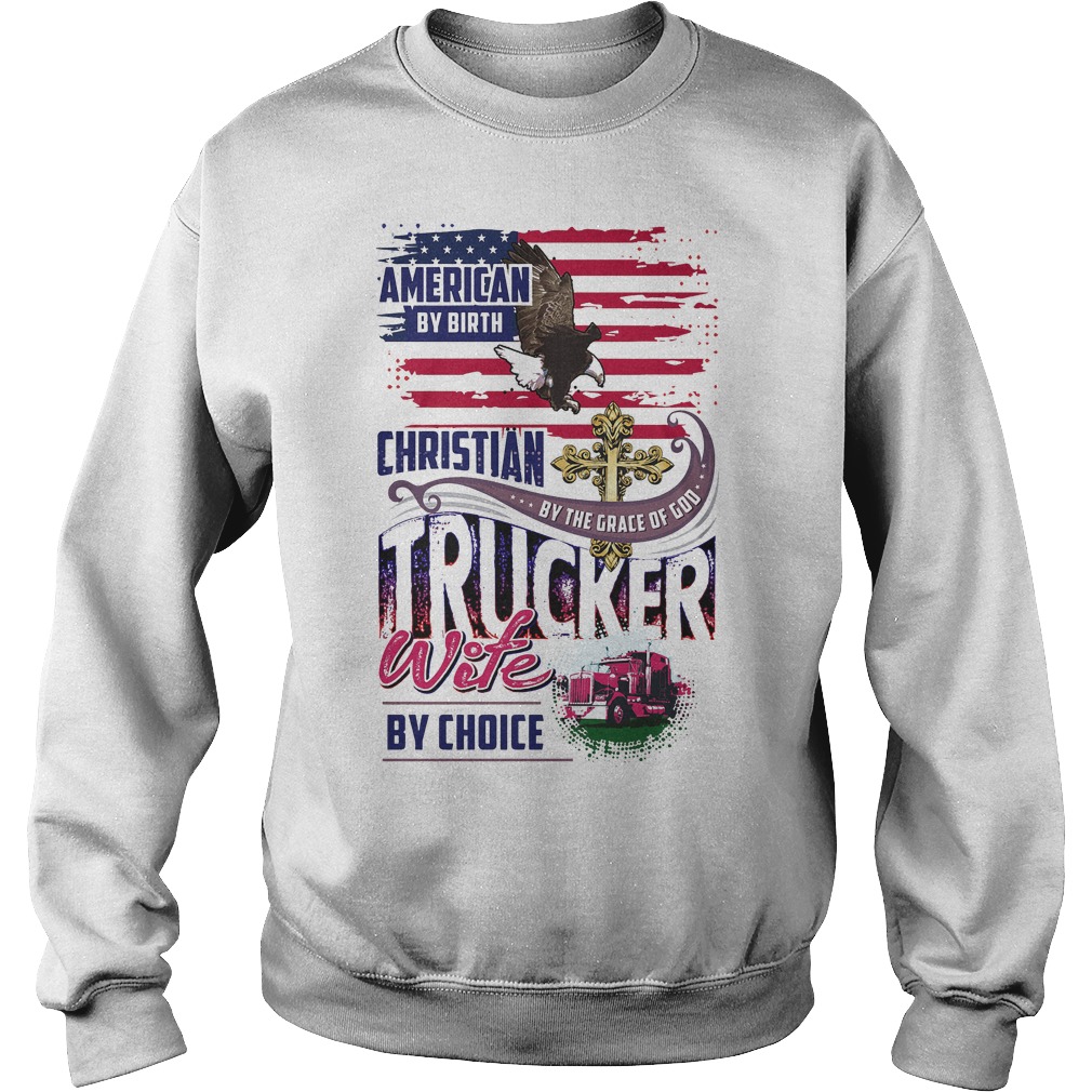American By Birth Christian Trucker Sweater