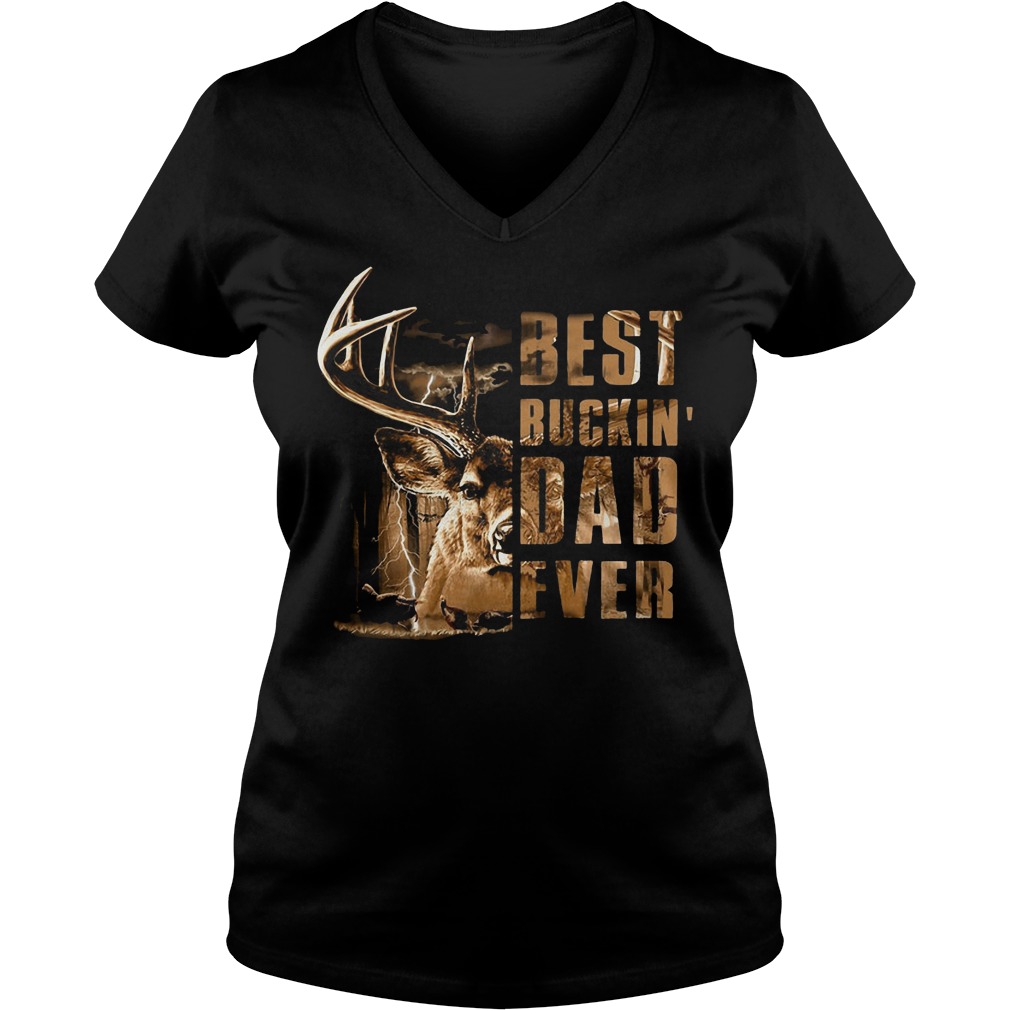 Best Buckin Dad Ever V Neck