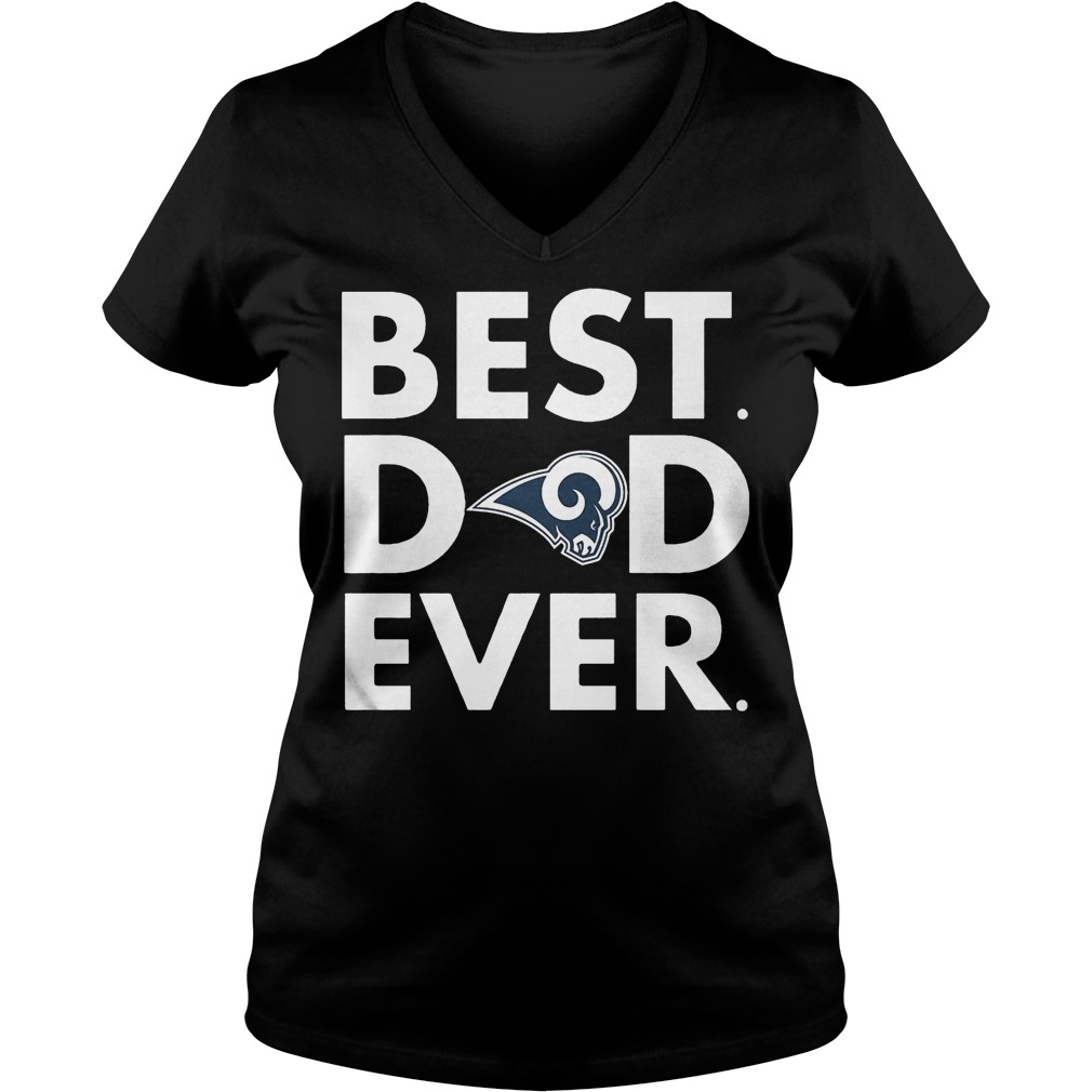 Best Dad Ever New Los Angeles Rams V Neck