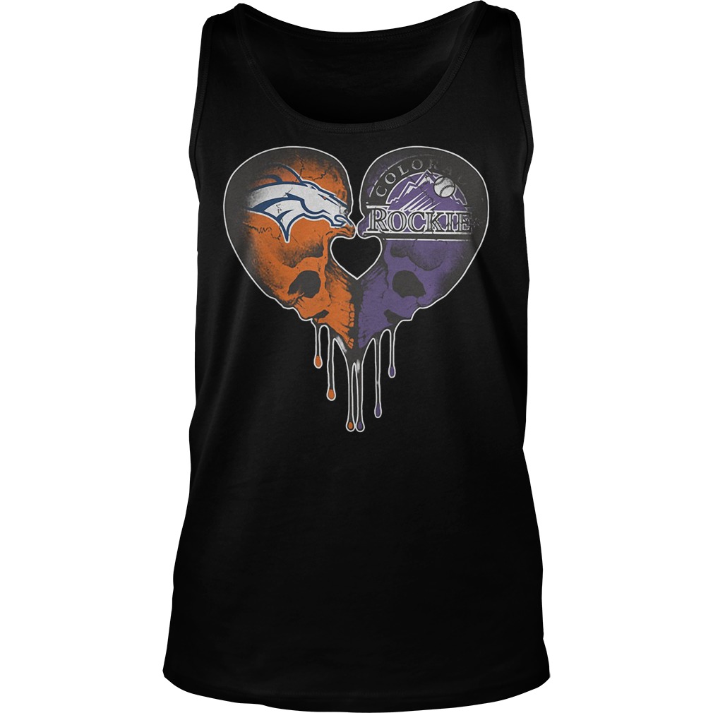 Broncos Rockies Skull Love Tanktop