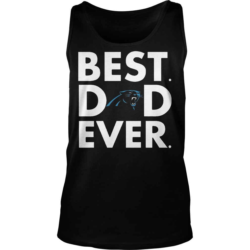 Carolina Panthers Best Dad Ever Tanktop