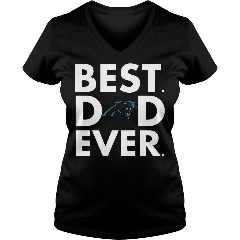 Carolina Panthers Best Dad Ever V Neck