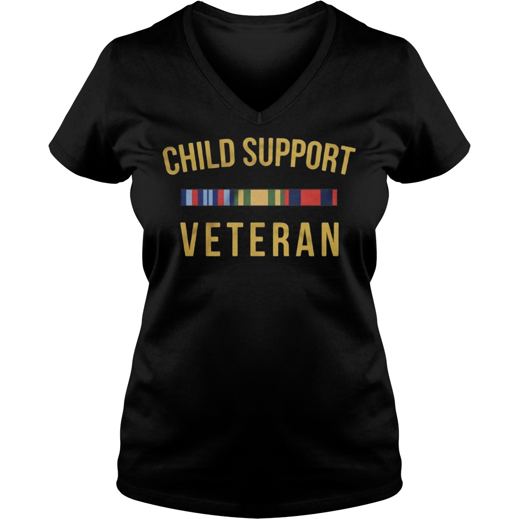 Child Support Veteran V Neck