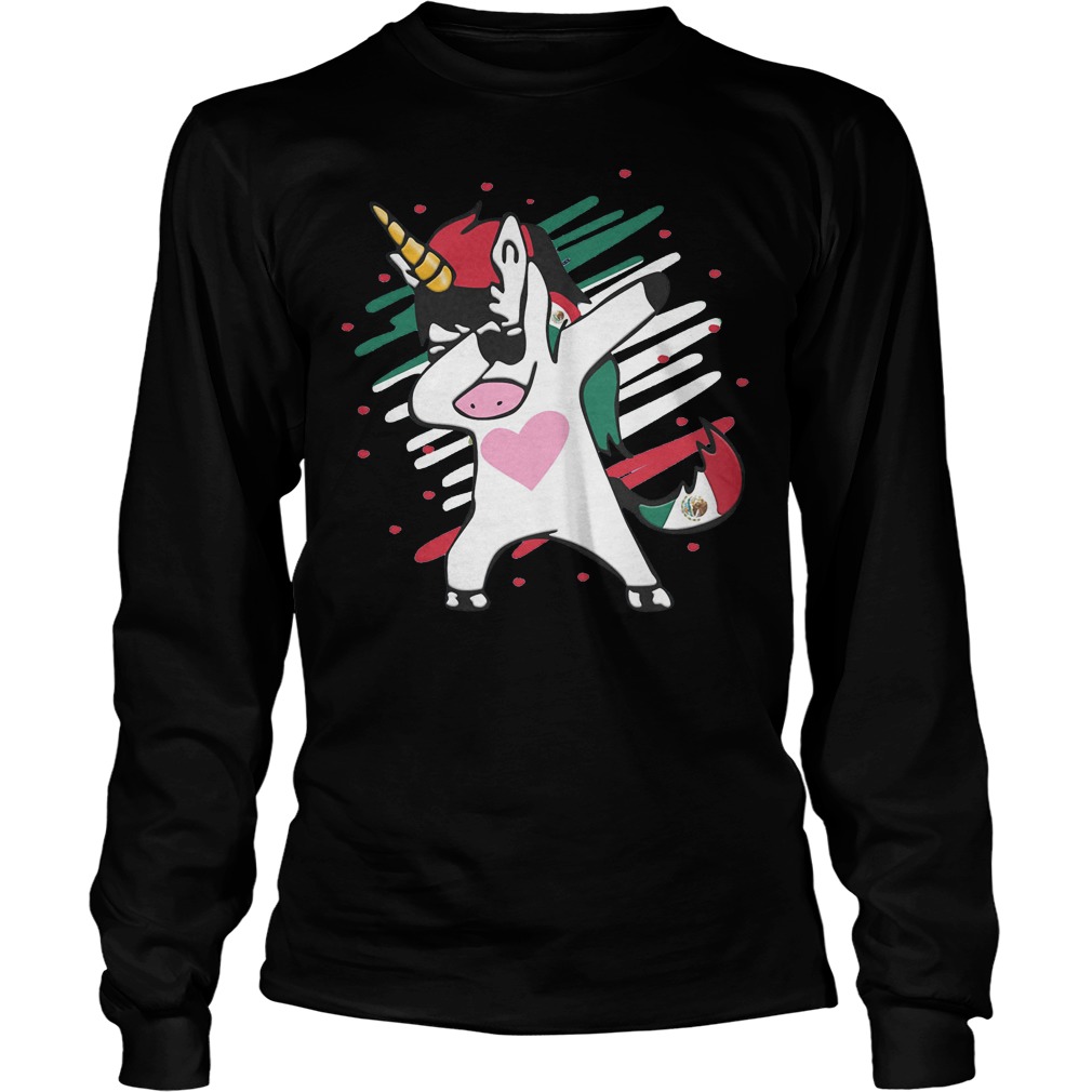 Dabbing Mexico Soccer World Fan Longsleeve