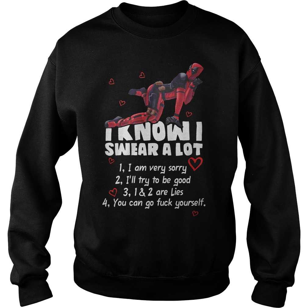 Deadpool I Know I Swear A Lot Sweater